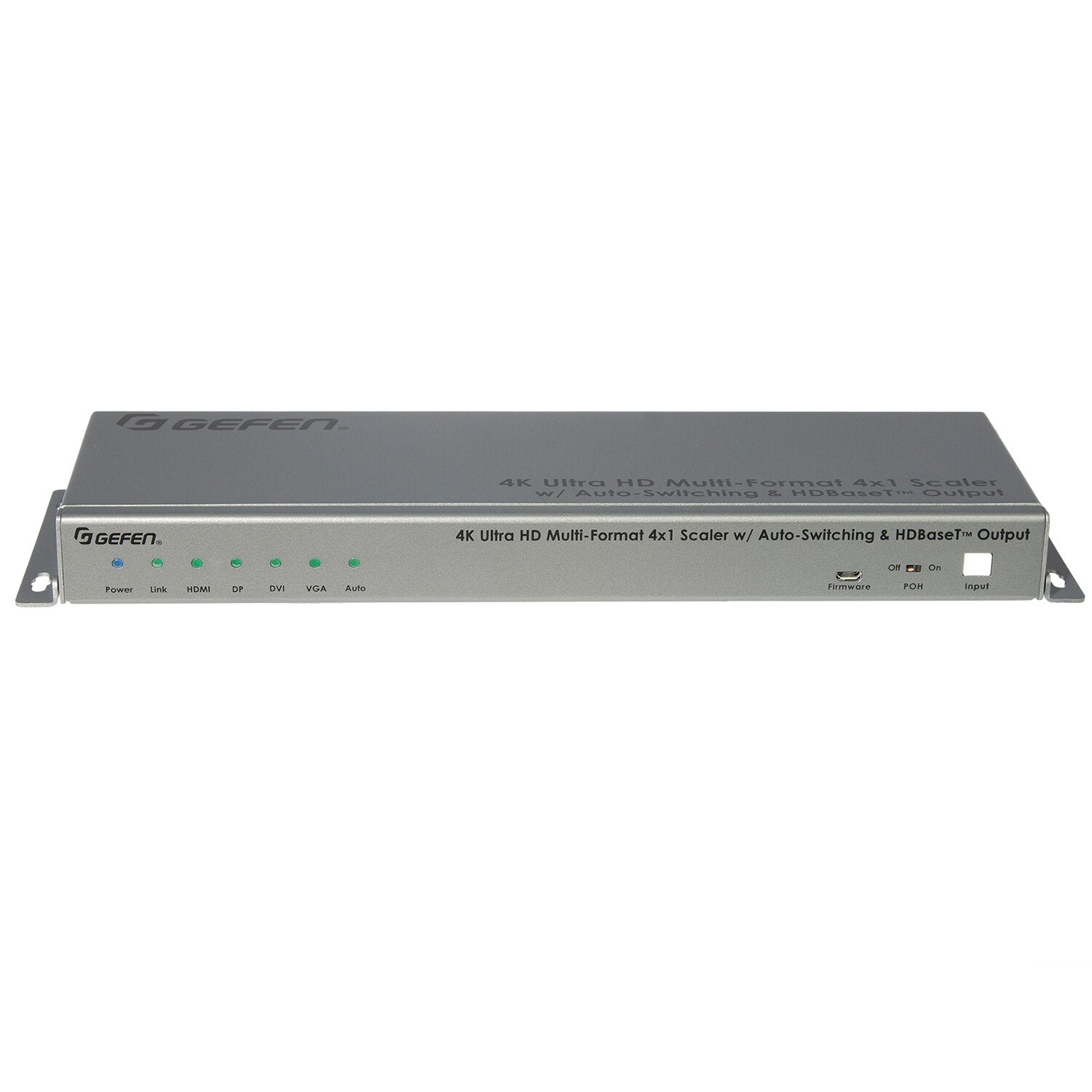 4K Ultra HD Multi-Format 4x1 Scaler w/ Auto-Switching & Split HDMI & HDBaseT Outputs (EXT-4K300A-MF-41-HBTLS)
