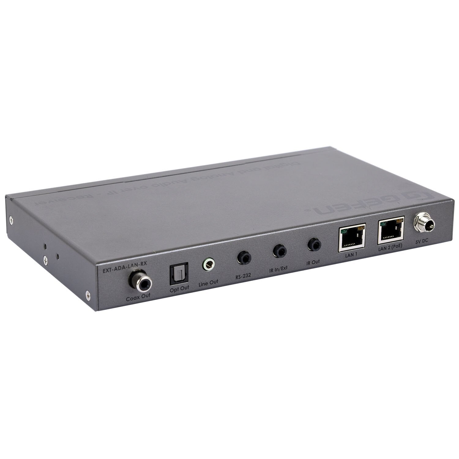 Gen 2.0 Digital & Analog Audio over IP Receiver (EXT-ADA-LAN-RX)
