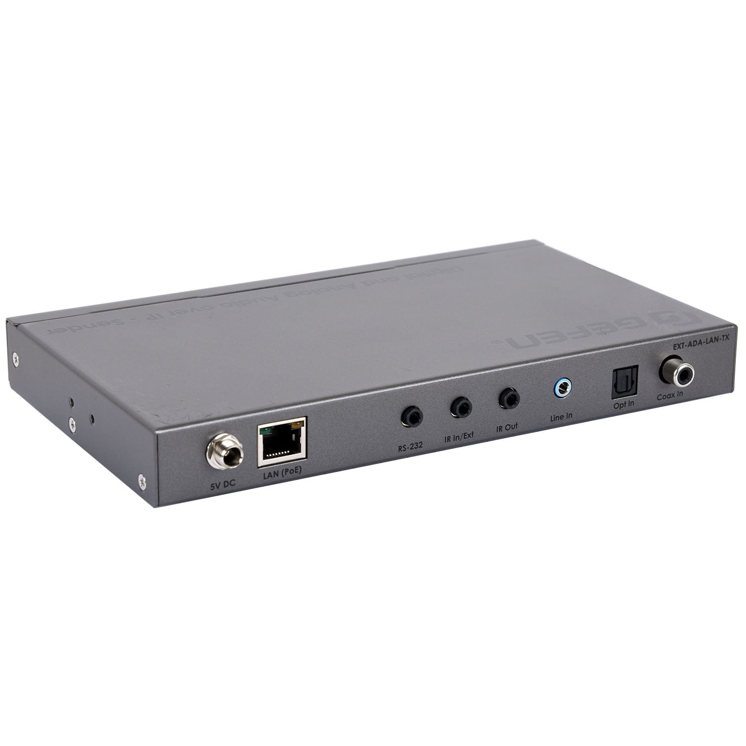 Gen 2.0 Digital and Analog Audio over IP Sender (EXT-ADA-LAN-TX)