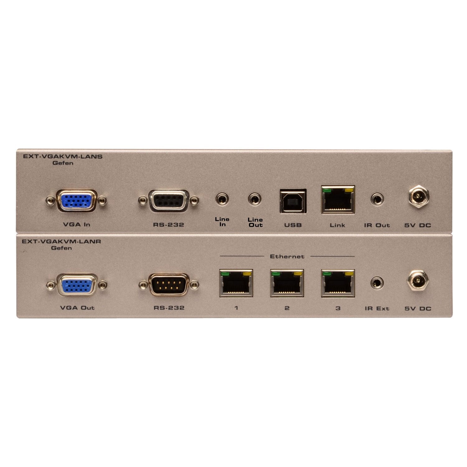 VGA KVM over IP Receiver | VGA Extender with USB, RS-232, and Audio over LAN (EXT-VGAKVM-LANRX)