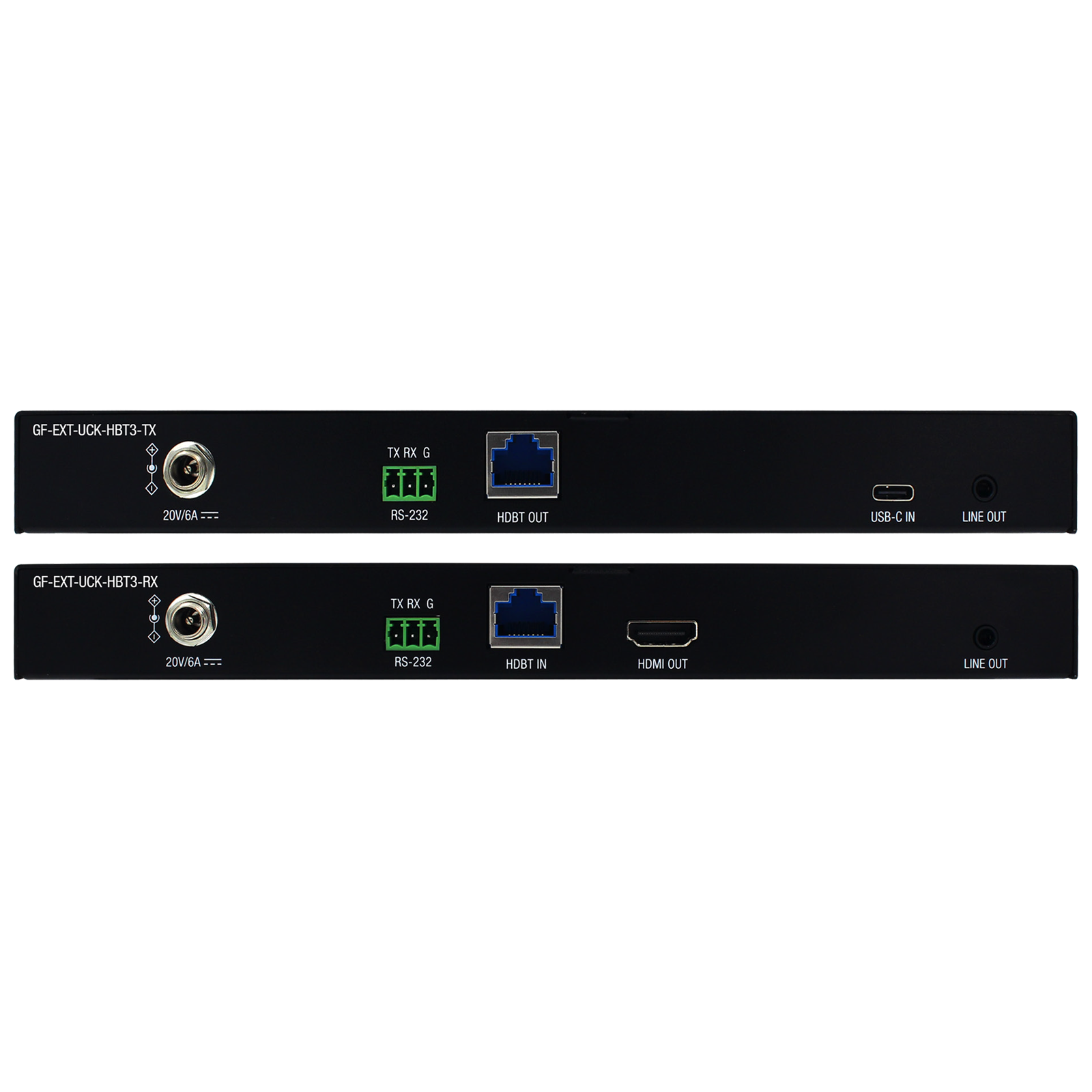 USB-C KVM HDBaseT 3.0 Extender with 4K@60Hz & USB Support (GF-EXT-UCK-HBT3)