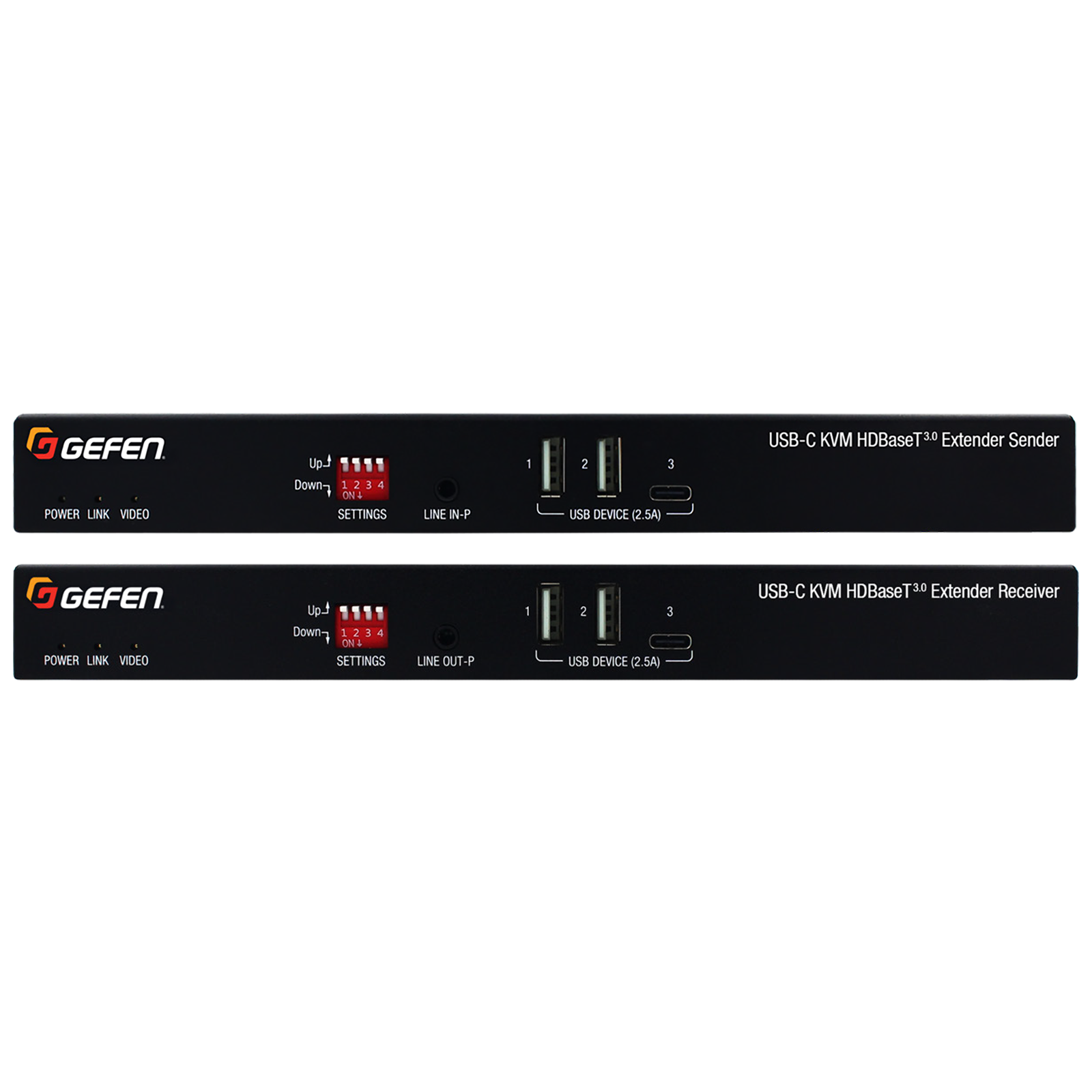 USB-C KVM HDBaseT 3.0 Extender with 4K@60Hz & USB Support (GF-EXT-UCK-HBT3)