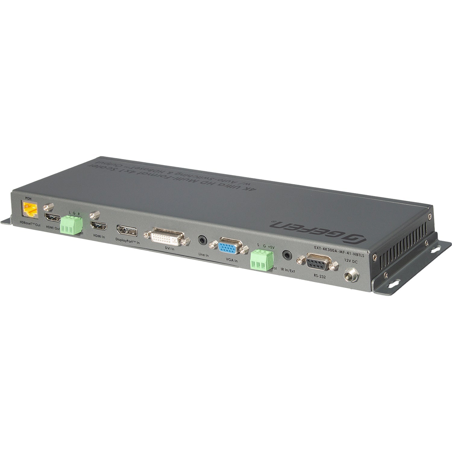 4K Ultra HD Multi - Format 4x1 Scaler w/ Auto - Switching & Split HDMI & HDBaseT Outputs (EXT - 4K300A - MF - 41 - HBTLS) - EXT - 4K300A - MF - 41 - HBTLS - Gefen