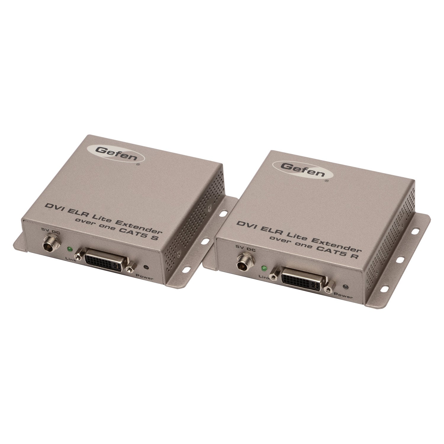 DVI ELR Lite Extender over Single CAT - 5 with HDBaseT Lite (EXT - DVI - 1CAT5 - SR) - EXT - DVI - 1CAT5 - SR - Gefen