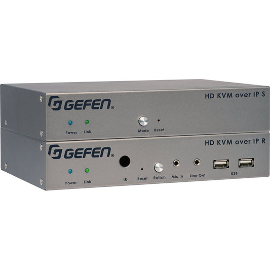 HD KVM over IP Receiver – HDMI, USB, RS - 232, IR & Audio over Gigabit LAN (EXT - HDKVM - LANRX) - EXT - HDKVM - LANRX - Gefen