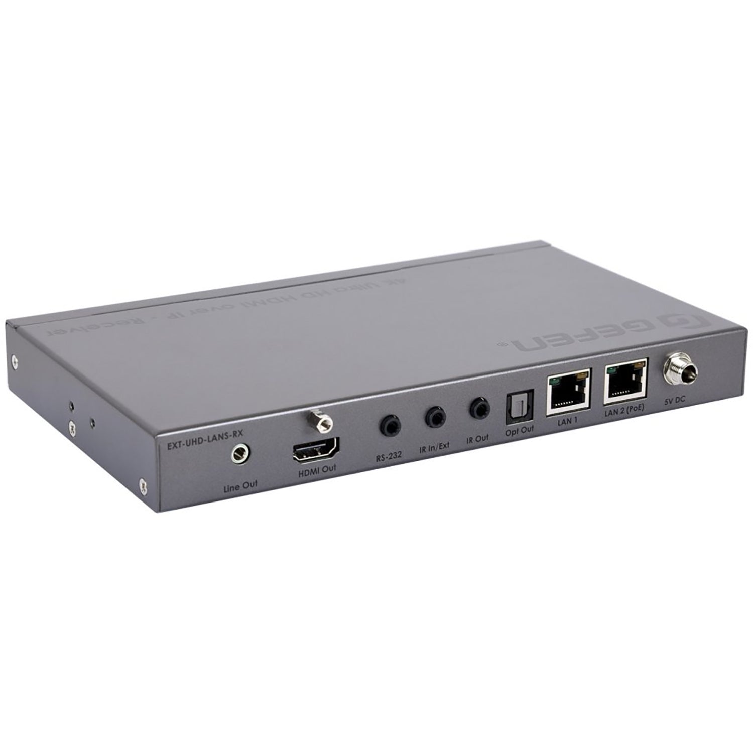 Gen 2.0 AV over IP Receiver with 4K, HDR, RS - 232, IR, and Audio (EXT - UHD - LANS - RX) - EXT - UHD - LANS - RX - Gefen
