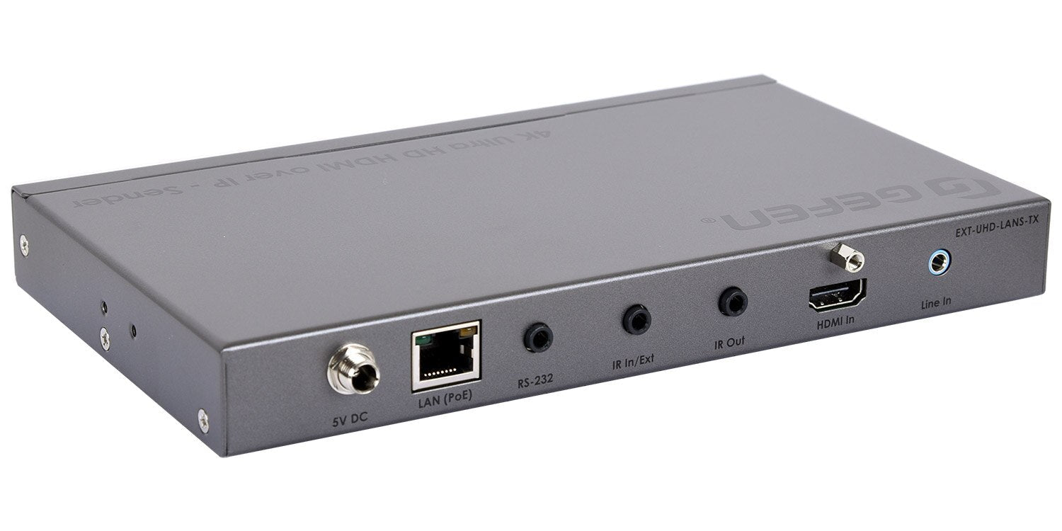 Gen 2.0 4K Ultra HD HDMI over IP Sender with HDR, RS-232, IR, and Audio (EXT-UHD-LANS-TX) - EXT-UHD-LANS-TX - Gefen