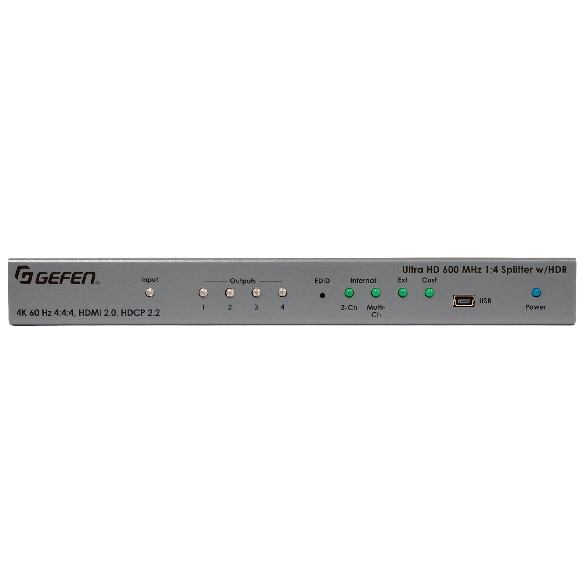 Ultra HD 600 MHz 1:4 Splitter for HDMI w/ HDR (EXT - UHD600 - 14) - EXT - UHD600 - 14 - Gefen