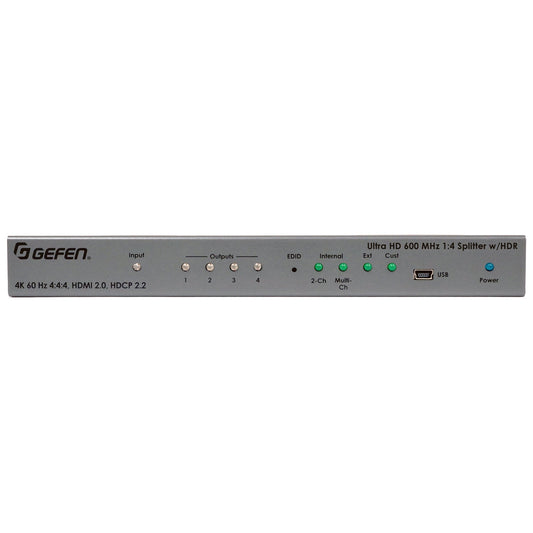 Ultra HD 600 MHz 1:4 Splitter for HDMI w/ HDR (EXT - UHD600 - 14) - EXT - UHD600 - 14 - Gefen