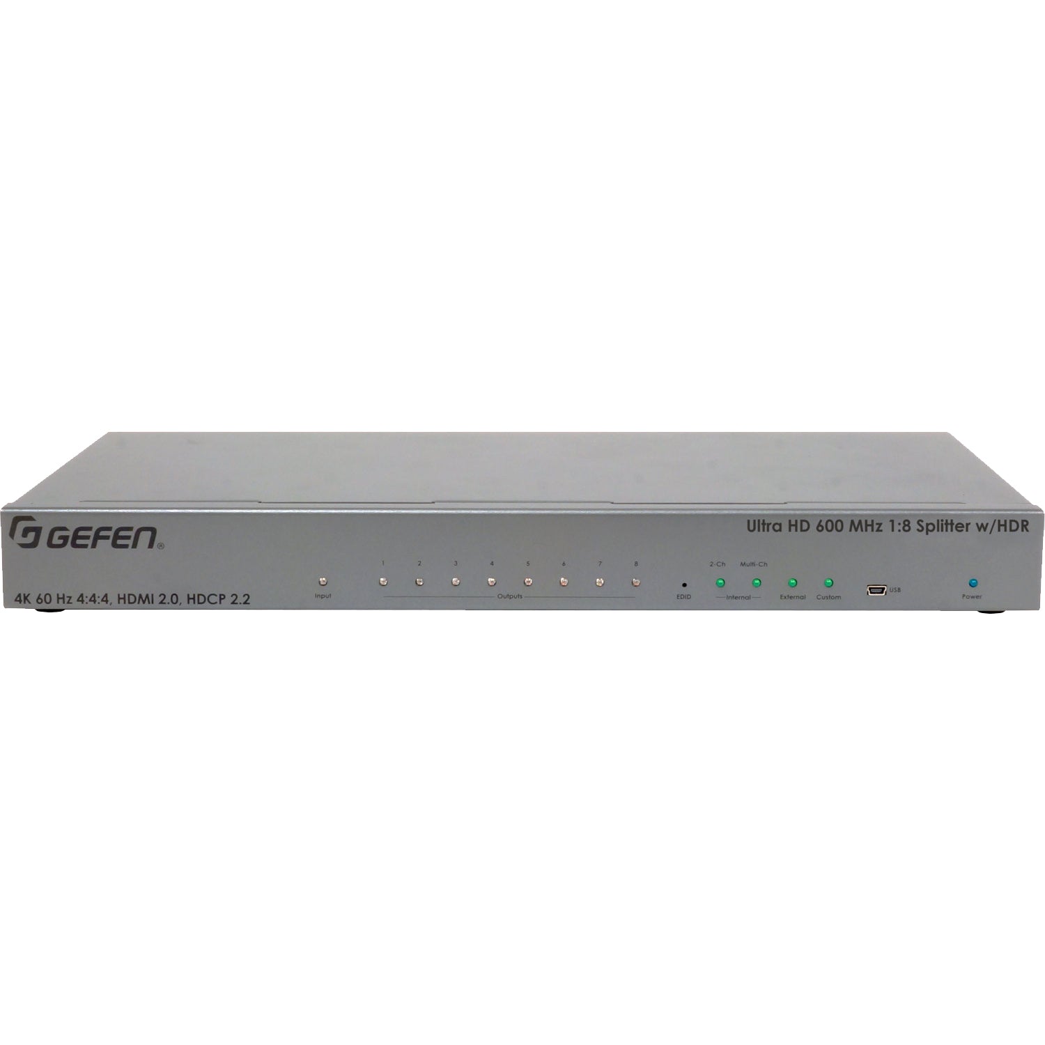 Ultra HD 600 MHz 1:8 Splitter for HDMI w/ HDR (EXT - UHD600 - 18) - EXT - UHD600 - 18 - Gefen