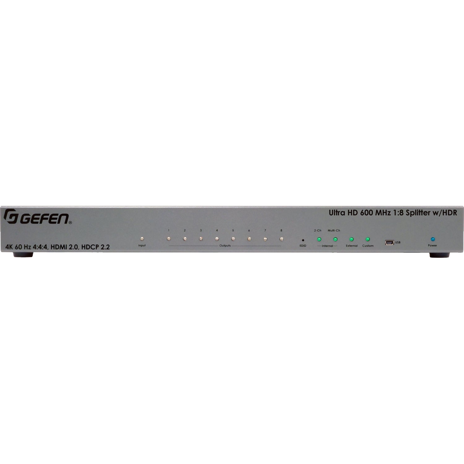 Ultra HD 600 MHz 1:8 Splitter for HDMI w/ HDR (EXT - UHD600 - 18) - EXT - UHD600 - 18 - Gefen