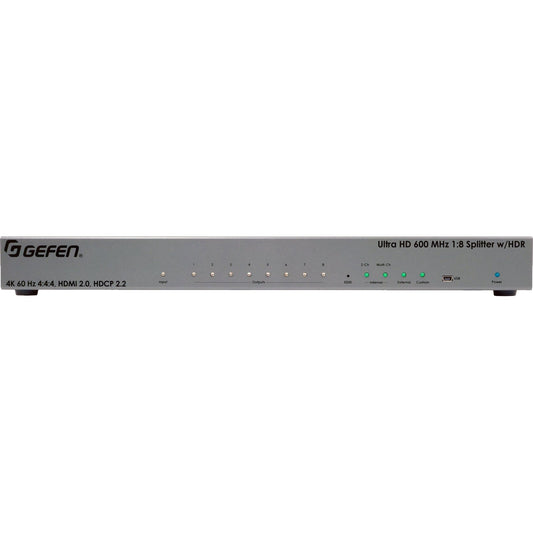Ultra HD 600 MHz 1:8 Splitter for HDMI w/ HDR (EXT - UHD600 - 18) - EXT - UHD600 - 18 - Gefen