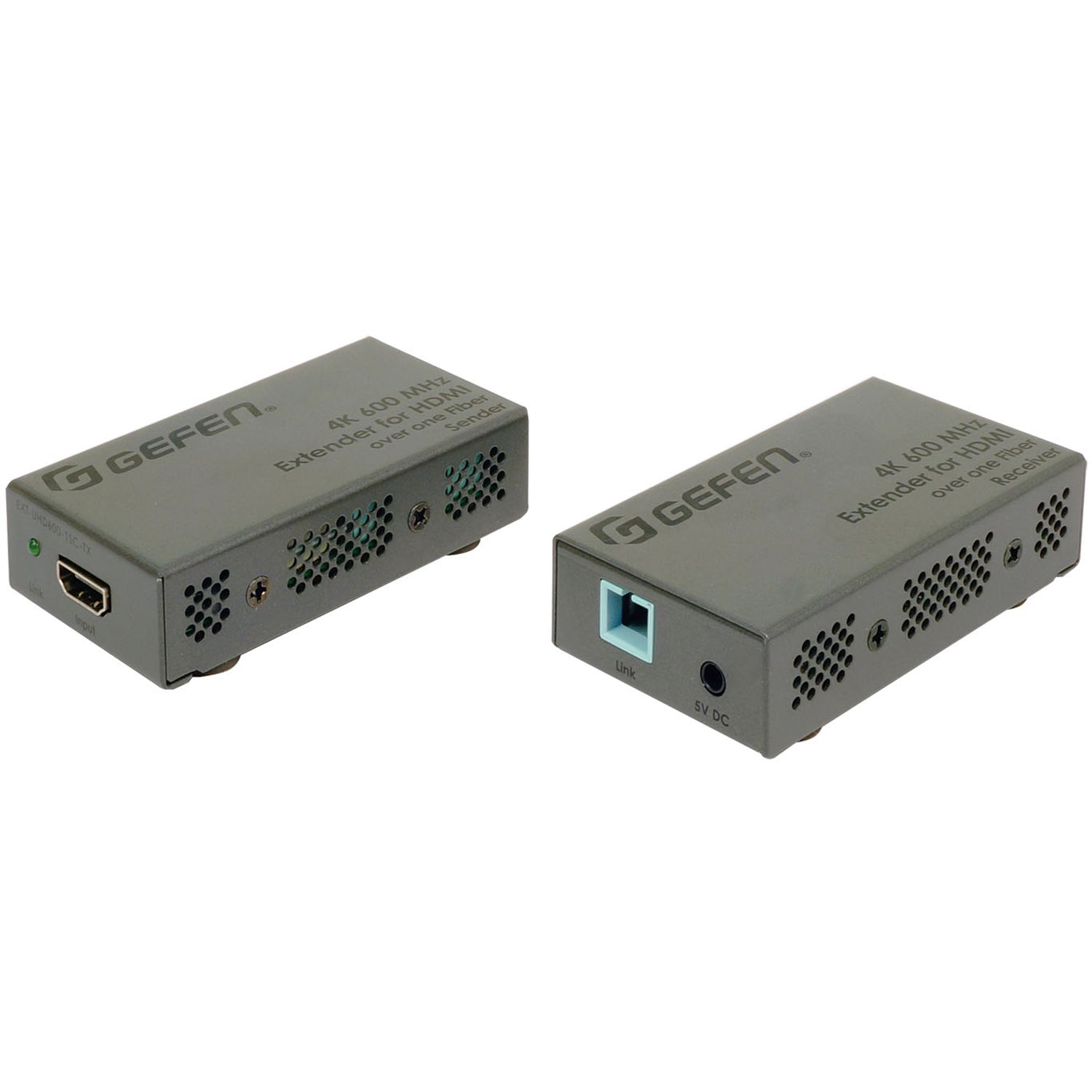 4K Ultra HD 600 MHz Extender for HDMI over one Fiber - Optic Cable (EXT - UHD600 - 1SC) - EXT - UHD600 - 1SC - Gefen