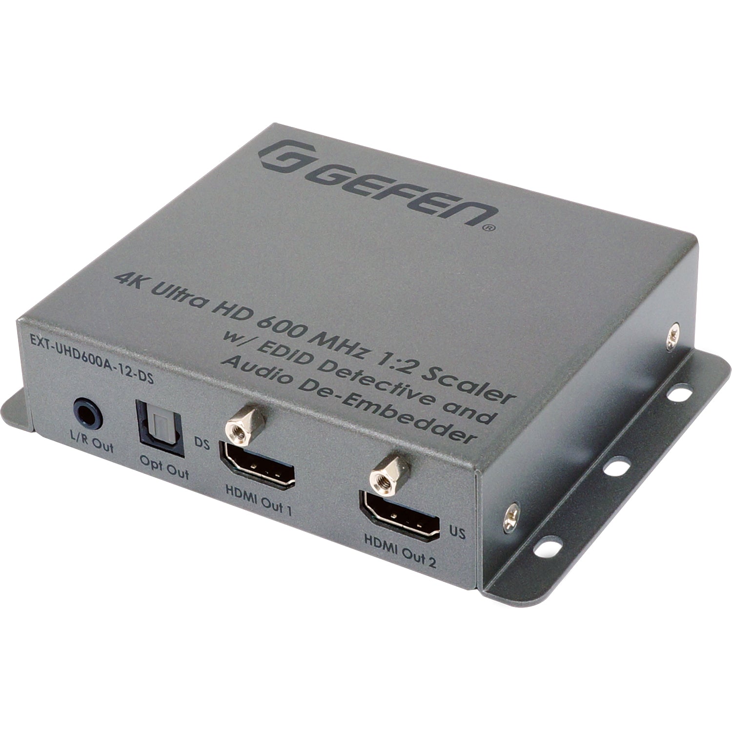 4K Ultra HD 600 MHz 1:2 Scaler w/ EDID Detective and Audio De - Embedder (EXT - UHD600A - 12 - DS) - EXT - UHD600A - 12 - DS - Gefen