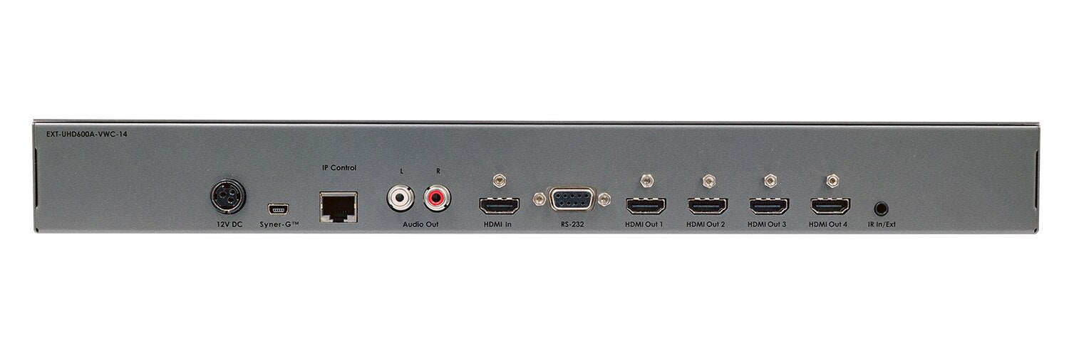 4K Ultra HD 600 MHz 1x4 Video Wall Controller with Audio De-Embedder (EXT-UHD600A-VWC-14) - EXT-UHD600A-VWC-14 - Gefen