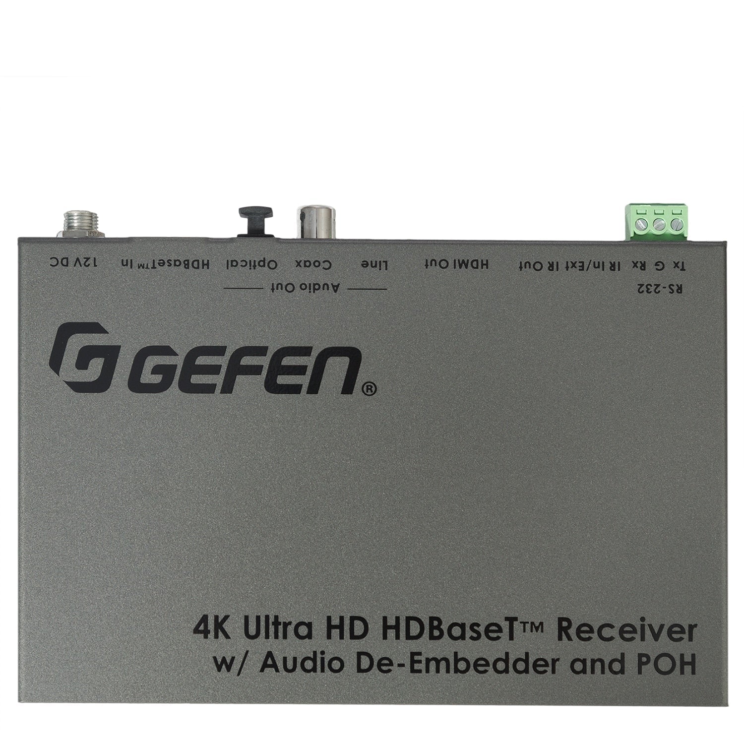 4K Ultra HD HDBaseT Receiver with Audio De-Embedder and POH (EXT-UHDA-HBTL-RX) - EXT-UHDA-HBTL-RX - Gefen