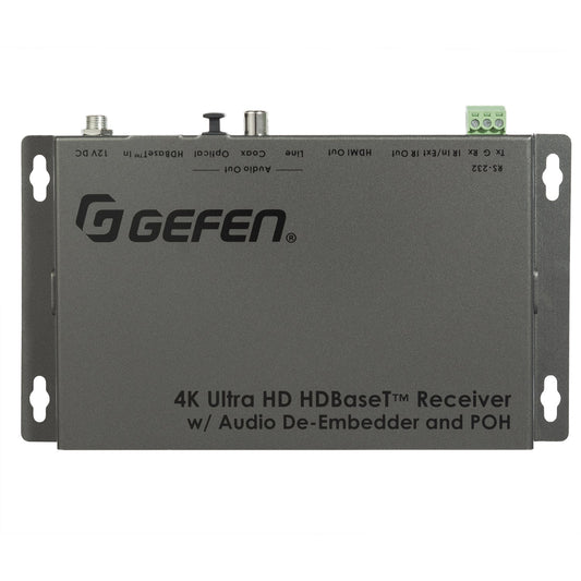 4K Ultra HD HDBaseT Receiver with Audio De - Embedder and POH (EXT - UHDA - HBTL - RX) - EXT - UHDA - HBTL - RX - Gefen
