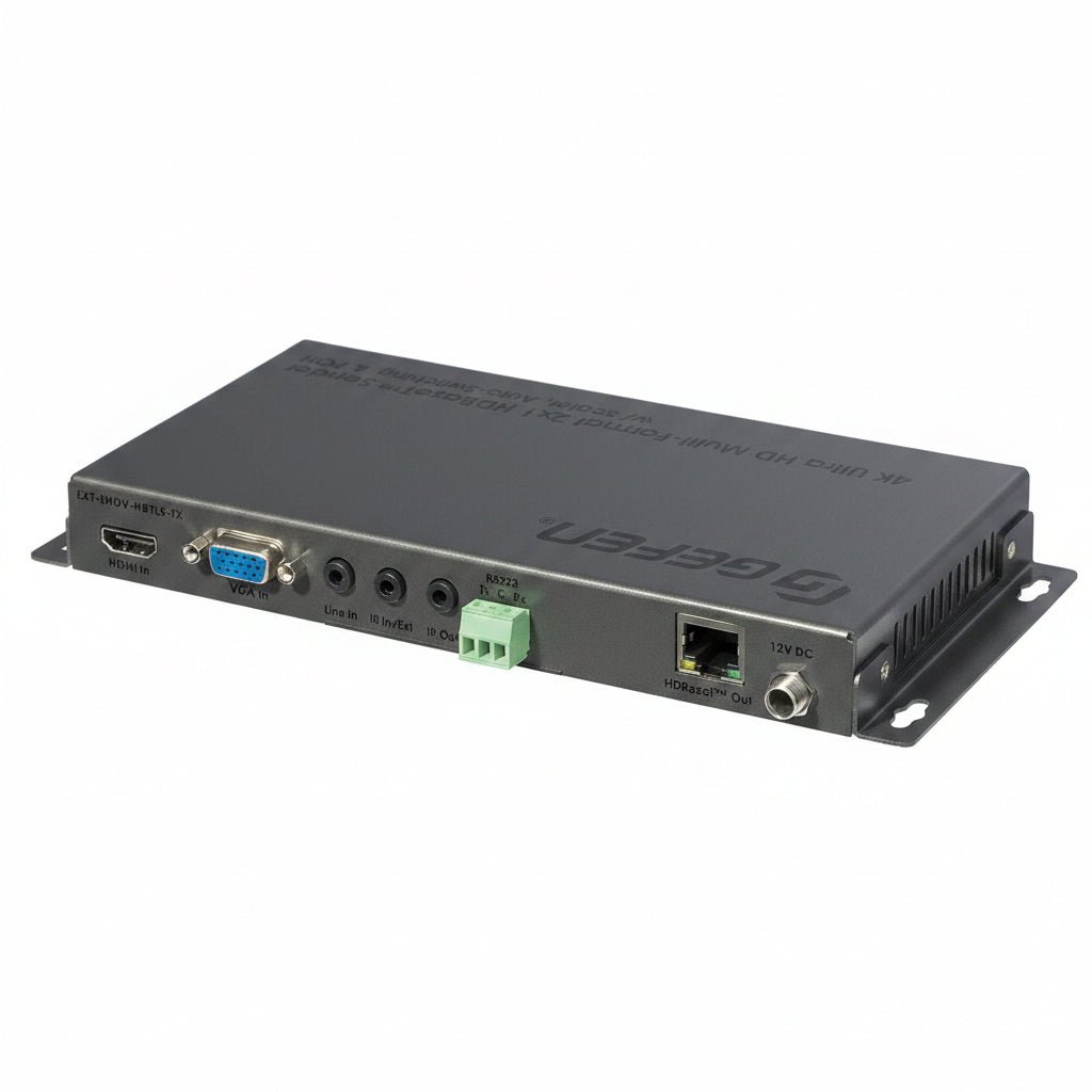 4K Ultra HD Multi-Format 2x1 HDBaseT Sender with Scaler, Auto-Switching, and POH (EXT-UHDV-HBTLS-TX) - EXT-UHDV-HBTLS-TX - Gefen