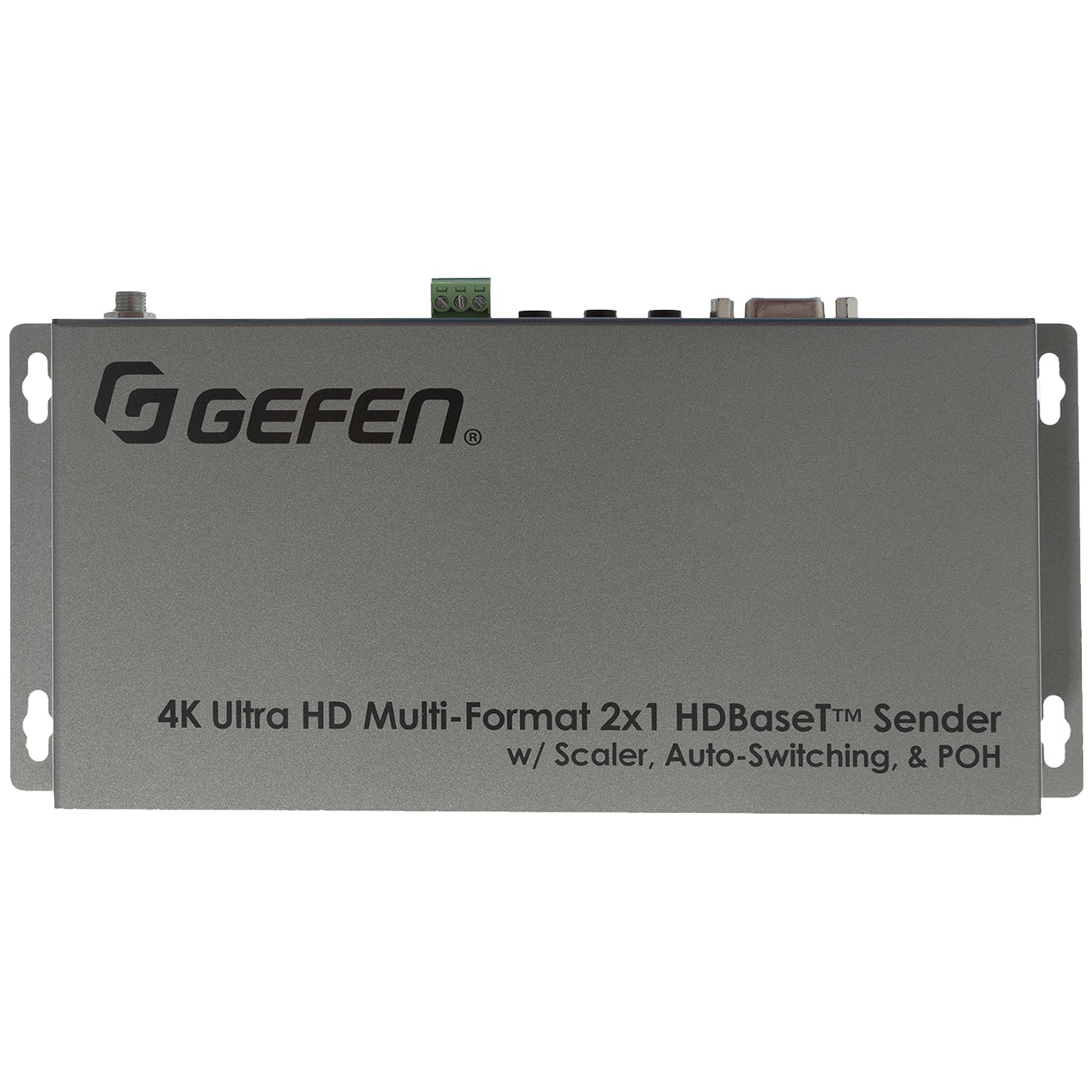 4K Ultra HD Multi - Format 2x1 HDBaseT Sender with Scaler, Auto - Switching, and POH (EXT - UHDV - HBTLS - TX) - EXT - UHDV - HBTLS - TX - Gefen