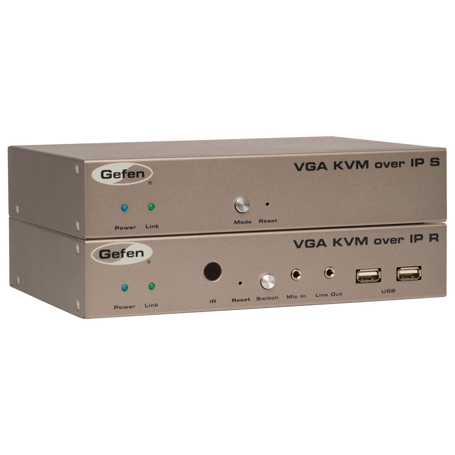 VGA KVM over IP Receiver | VGA Extender with USB, RS - 232, and Audio over LAN (EXT - VGAKVM - LANRX) - EXT - VGAKVM - LANRX - Gefen