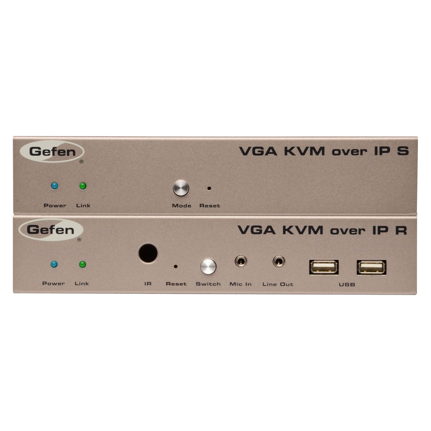 VGA KVM over IP Receiver | VGA Extender with USB, RS - 232, and Audio over LAN (EXT - VGAKVM - LANRX) - EXT - VGAKVM - LANRX - Gefen