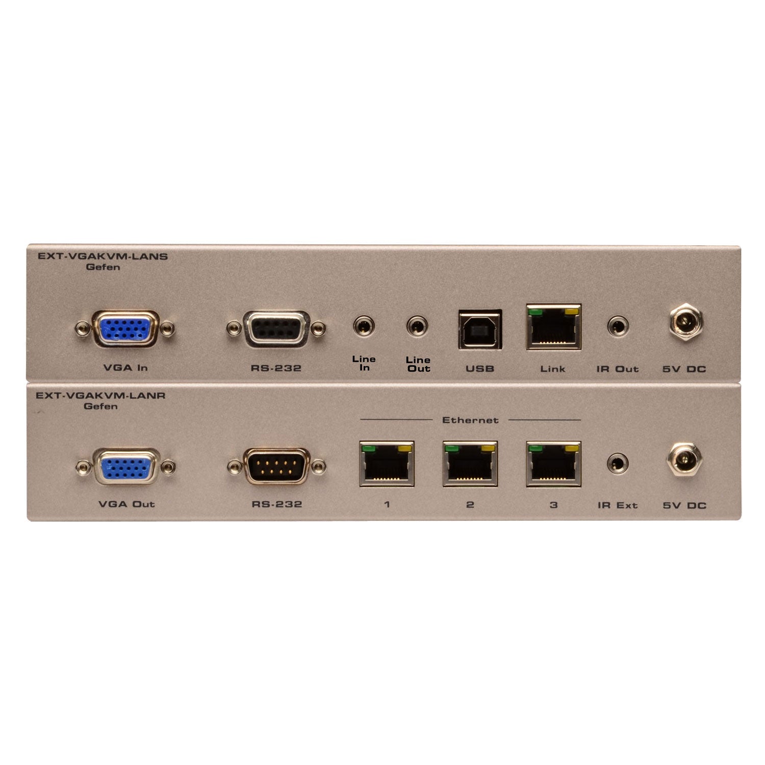 VGA KVM over IP Receiver | VGA Extender with USB, RS - 232, and Audio over LAN (EXT - VGAKVM - LANRX) - EXT - VGAKVM - LANRX - Gefen