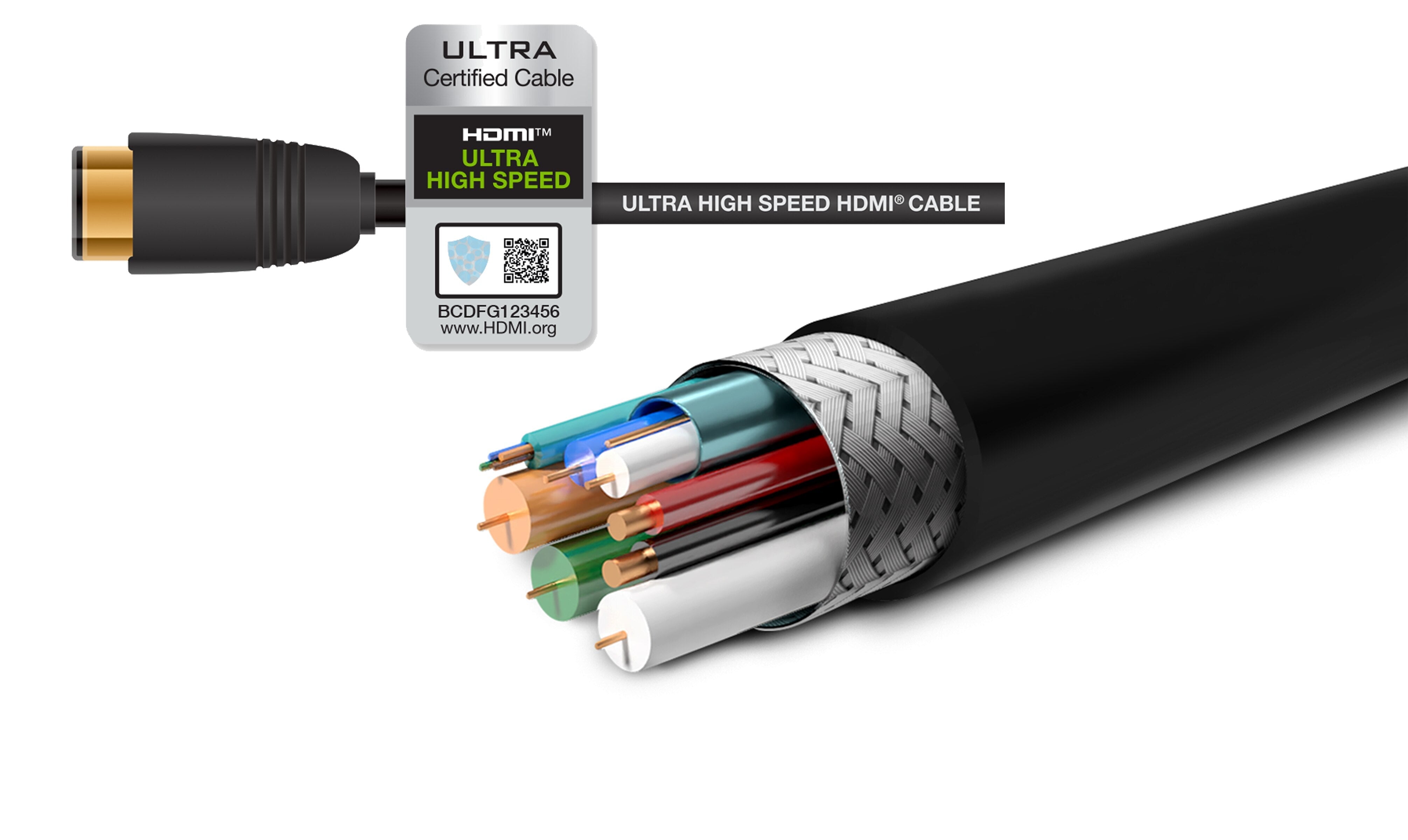 15 Meter (49 Feet) Active Ultra High Speed HDMI 2.1 Cable, 8K/4K 120Hz, 48Gbps, HDR10+ (GEF-CAB-HS-HDMI-15M) - GEF-CAB-HS-HDMI-15M - Gefen