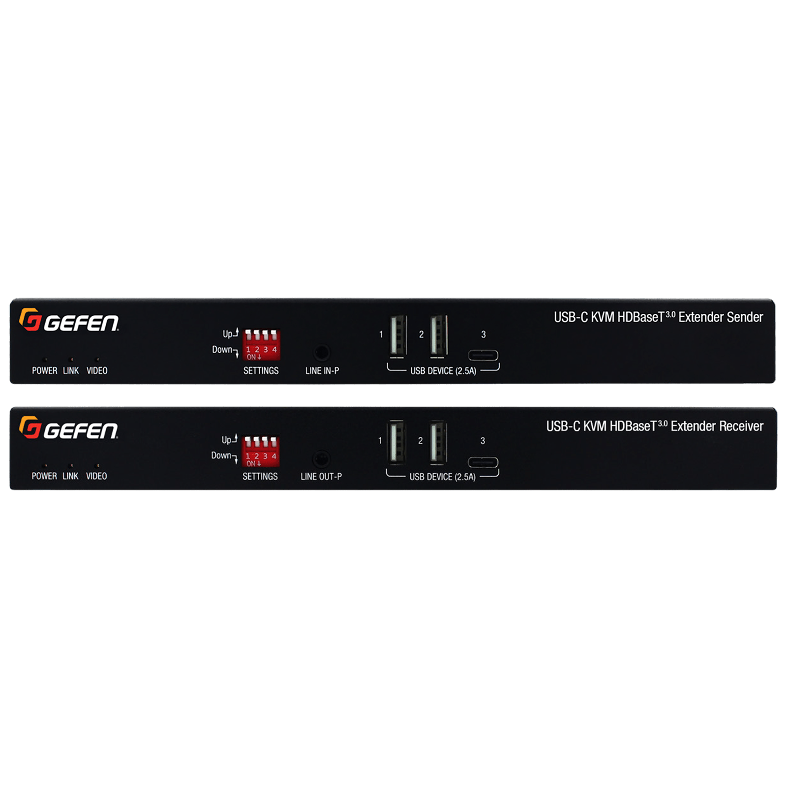 USB-C KVM HDBaseT 3.0 Extender with 4K@60Hz & USB Support (GF-EXT-UCK-HBT3) - GF-EXT-UCK-HBT3 - Gefen