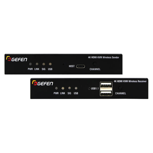 4K 60 Hz HDMI KVM Wireless Extender with USB & IR, 50 m Range (GF - EXT - WiK - 5G) - GF-EXT-WiK-5G - Gefen