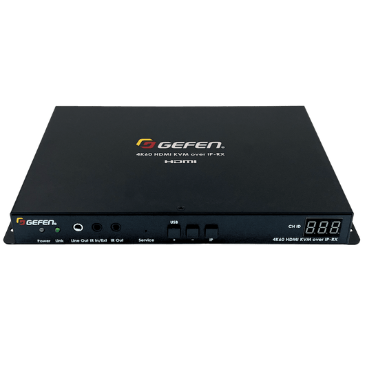 Gen3 4K 60Hz HDMI KVM over IP Receiver - AV over IP Extender (GF - HDK18G - VIP - RX) - GF - HDK18G - VIP - RX - Gefen