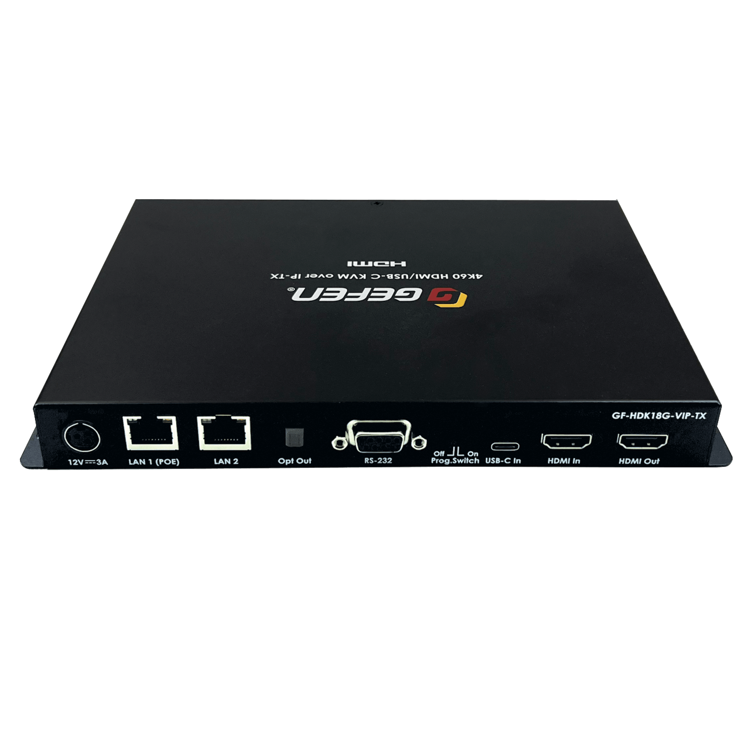 Gen3 4K 60Hz 4:4:4 HDMI & USB - C KVM over IP Extender Sender with RS - 232 & IR (GF - HDK18G - VIP - TX) - GF - HDK18G - VIP - TX - Gefen