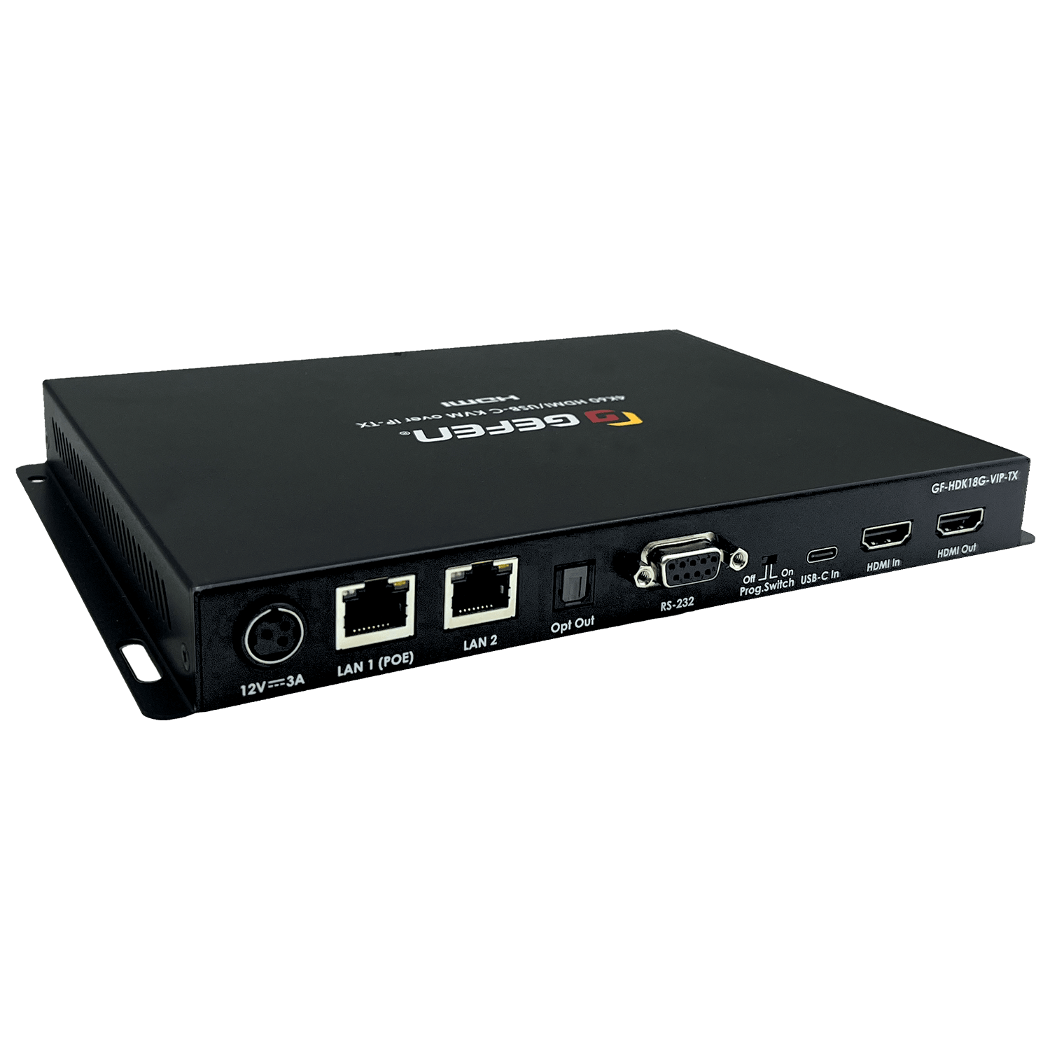 Gen3 4K 60Hz 4:4:4 HDMI & USB - C KVM over IP Extender Sender with RS - 232 & IR (GF - HDK18G - VIP - TX) - GF - HDK18G - VIP - TX - Gefen