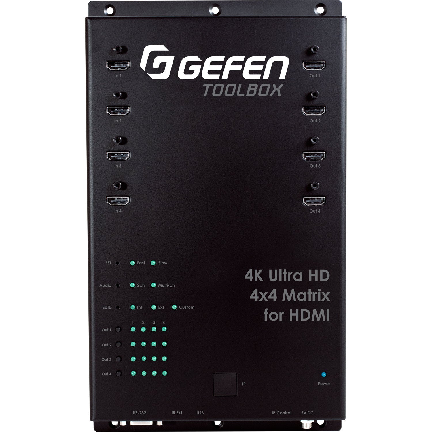 ToolBox 4K Ultra HD 4x4 HDMI Matrix Switch for HDMI (GTB - HD4K2K - 444 - BLK) - GTB - HD4K2K - 444 - BLK - Gefen