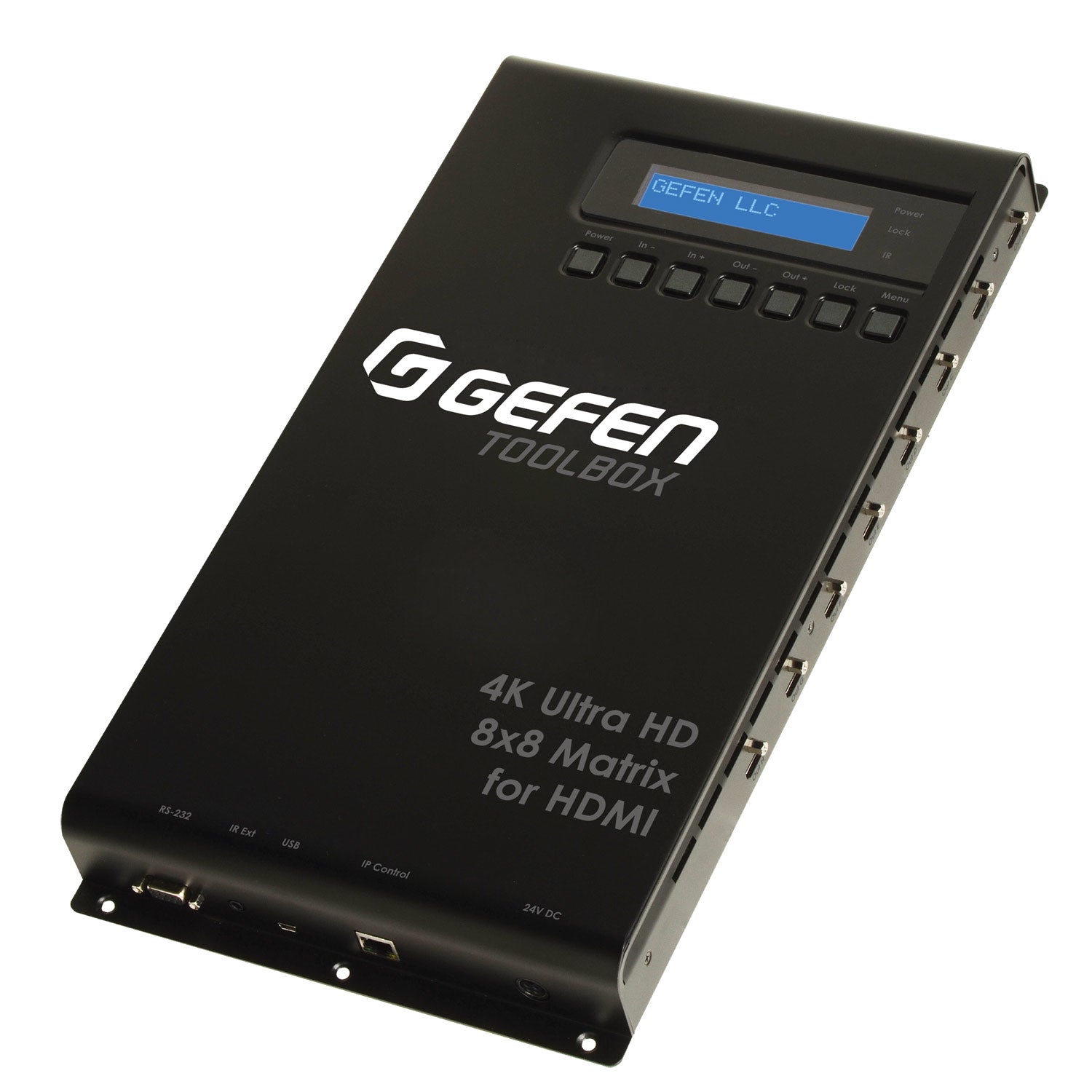ToolBox 4K Ultra HD 8x8 HDMI Matrix Switcher w/ HDMI 2.0 & HDCP 1.4 (GTB - HD4K2K - 848 - BLK) - GTB - HD4K2K - 848 - BLK - Gefen