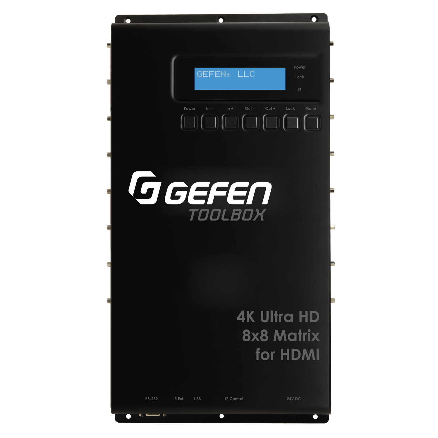 ToolBox 4K Ultra HD 8x8 HDMI Matrix Switcher w/ HDMI 2.0 & HDCP 1.4 (GTB-HD4K2K-848-BLK) - GTB-HD4K2K-848-BLK - Gefen