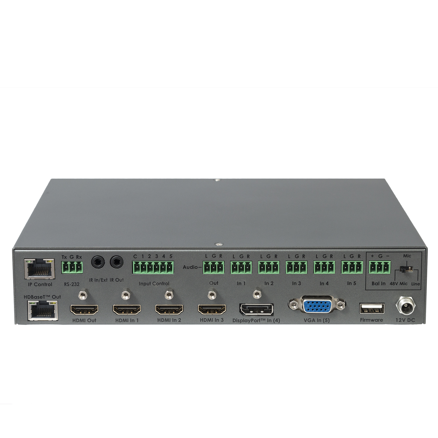 4K Ultra HD 600 MHz Multi-Format 5x1 Scaler W/ Auto-Switching & Split ...